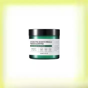 SOMEBYMI AHA BHA PHA 30 Days Miracle Truecica Clear Pad Успокаивающий тоник для кожи, 70 шт.