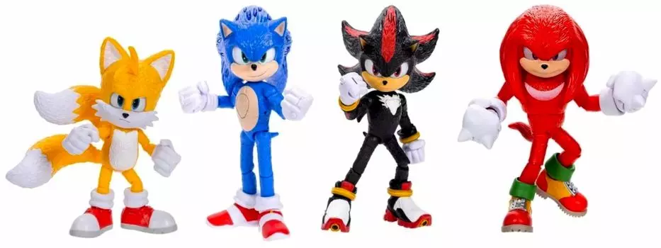 Sonic the Movie Sonic x Shadow TOKYO MISSION Pacific 5 дюймов фигурка 4 шт. Тейлз Наклз Фильм 3 Игра Токийская миссия Товары Кукла Светящаяся Светящаяся