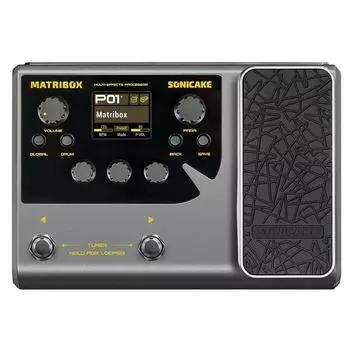 Sonicake Matribox 140 Встроенный гитарный/басовый/акустический мультиэффект-процессор с педалью экспрессии Looper Modeling AMP QME-50
