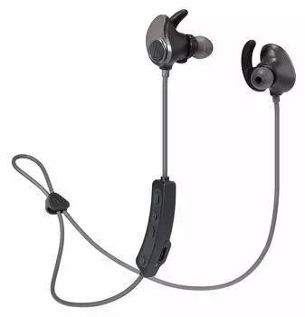 SONICSPORT беспроводные 4 ГБ Bluetooth Remote Metallic Black BK Audio-Technica наушники, водонепроницаемые/для спорта, встроенная память, управление/микрофон в комплекте, чёрный