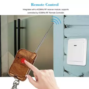 SONOFF WiFi кнопка выхода из двери 433 МГц беспроводной переключатель для электронного дверного замка NO COM without remote control белый