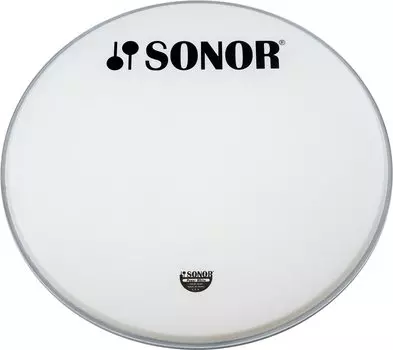 SONOR Bass drum head 18 inches white with logo SN-BP18WL []