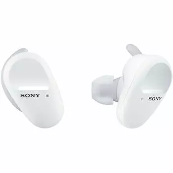 Sony полностью беспроводные шумоподавляющие наушники Bluetooth с разделением на левый и правый наушники, водонепроницаемые, 2020, сертифицированные 360 Reality Audio, белые, WM WF-SP800N