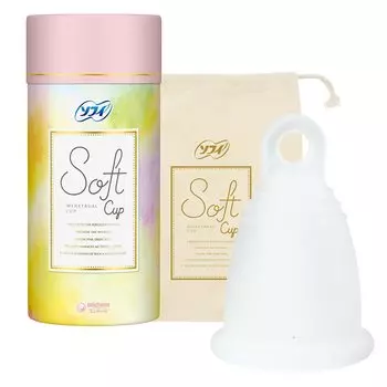 Sophy Soft Cup Мягкий материал, который прост в использовании даже для новичков Мешочек для менструальных средств Менструальная чаша для крови [Менструальная чаша] (1 шт., включено) чистый