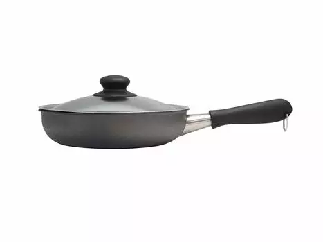 Sori Yanagi Iron frying pan with nitriding and double fiber Tsubame Sanjo Designed to prevent sticking with textured surface rust-resistant non-stick серый