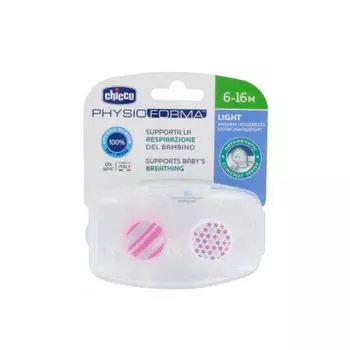 Соска Chicco Physio светло-розовая 6-16M 2U