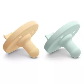 Соска-пустышка Philips Philips Avent Soothie, силиконовая, для месяцев 2, упаковка 0-3 (Желто-зеленый) жёлтый