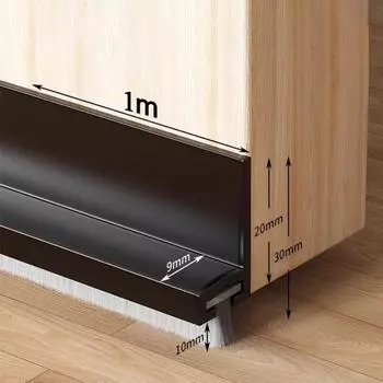 Soundproof Door Bottom Seal Strip Windproof Insect Proof Seal Strips Door Bottom Gap Filling