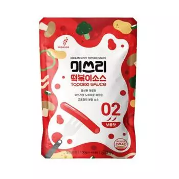 Соус MISSLEE Korean Tteokpokki для быстрого и легкого приготовления ттокпокки дома 100 г (3 варианта) 5PCS