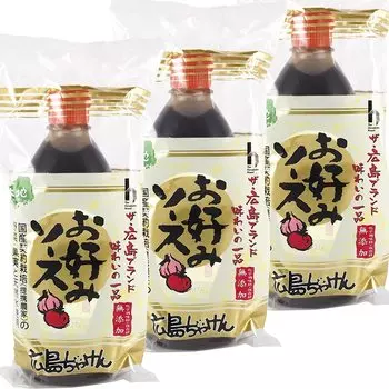 Соус окономи Hiroshima Jyaken 500 мл набор из 3 шт. Sennari Okonomiyaki The Hiroshima Brand Без добавок Без добавок
