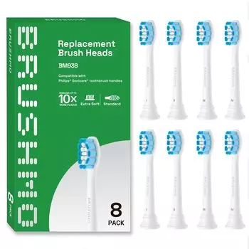 Совместимая с Brasmo щетка Philips Sonicare электрическая зубная щетка сменная щетка совместимая Gum Plus Gum Health Soft обычный размер 8 шт.