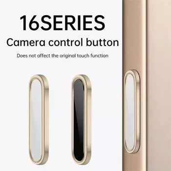 Совместимо с чехлом для iPhone 16 Pro с кнопкой управления камерой 1 PCS чёрный
