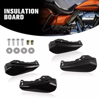 Совместимо с Harley Touring Street Electra Glide CVO Road King FLHR FLHX 2025-UP, средний воздушный дефлектор рамы под сиденьем, двигатель матовый черный