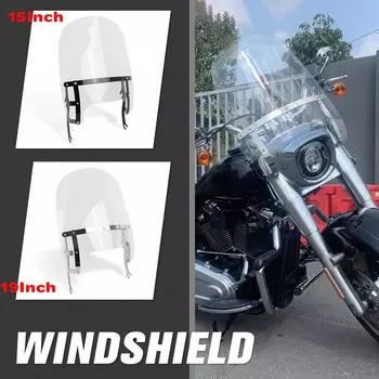 Совместимо с кронштейном крепления ветрового стекла Harley Softail Fat Boy FLFB 114 FLFBS Slim FLS 2018-2025, дефлектором ветрового стекла