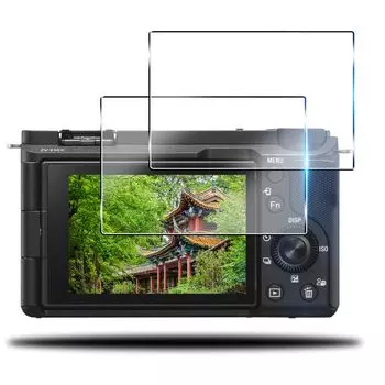 Совместимо с SONY VLOGCAM II Набор из 2 стеклянных пленок для защиты объектива от встроенных помех для SONY VLOGCAM II Защитная пленка для камеры с полной защитой