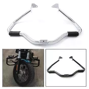 Совместимо с защитой двигателя Harley Dyna Street Bob FXDB Fat Bob FXDF Low Rider Super Glide 2006-18, защитой бампера чёрный