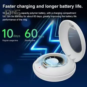 Совместимое с Bluetooth смарт-кольцо с монитором сердечного ритма, водонепроницаемое, несколько спортивных режимов, фитнес, сон, пульсометр, трекер кислорода в крови, смарт-кольцо для мужчин US 8 золотой/серебряный