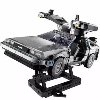 Совместимость 10300 Назад в будущее Машина времени DeLorean DMC-12 Строительные блоки Строительные машинки Кирпичи Игрушки для детей Подарки