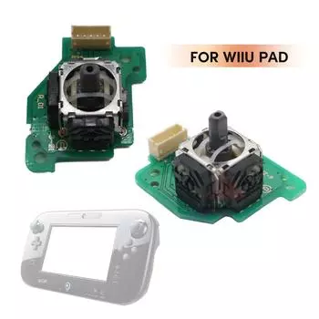Совместимость с контроллером WiiU Pad, сменные джойстики, левый и правый 3D-аналоговый сенсорный модуль для большого пальца, детали геймпада