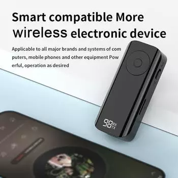 Совместимый с Bluetooth 3,5 мм 3,5 мм разъем беспроводной аудиоприемник шумоподавление 3 режима звука регулируемый беспроводной музыкальный адаптер чёрный