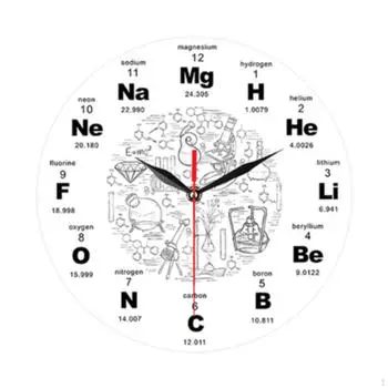 Современные настенные часы Science, не тикающие, идеальный подарок, 30 см/11,81 дюйма, подвесные декоративные