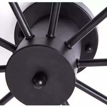 Современный простой промышленный потолочный светильник Wind Spider для гостиной, спальни, потолочный светильник из кованого железа No Bulb&6-heads чёрный