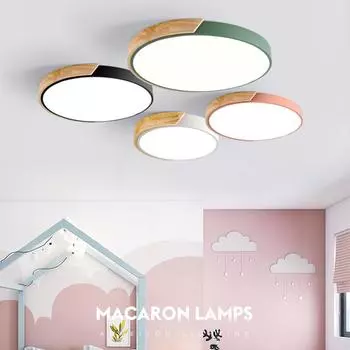 Современный светодиодный потолочный светильник Macaron Chandelier для спальни, гостиной, прохода, домашнего декора, внутреннего освещения, светильника Lustre 3 tone lighting&90-260V чёрный