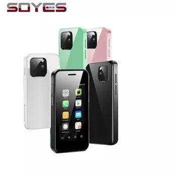 SOYES XS13 Мини-смартфон 2,5-дюймовый HD-дисплей ОЗУ 1 ГБ ПЗУ 8 ГБ Две SIM-карты 5-мегапиксельная камера ОС Android 6.0 Аккумулятор 1580 мАч 3G Маленький мобильный телефон