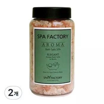 Spa Factory Elegant Himalayan Pink Aroma Соль для ванны Соль для ванны с ароматом яблока и цветков, 600 г, 2 шт.