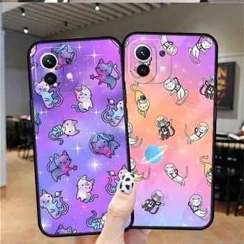 Space Cat Phone Case For Xiaomi 9T 9SE 9 12 11T 10 11 11i Lite Ultra Note10 Poco M3 F3 F4 M4 X4 GT Pro Back Cover Xiaomi 9