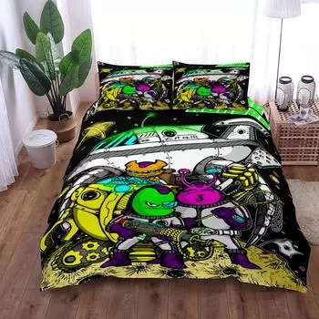 SPACE RANGER Пододеяльник Комплект постельного белья King Queen Double Full Twin Single Size EU single(135x200cm)