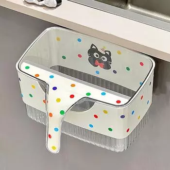 Space Saving Cabinet Door Compost Bin Cartoon Food Waste Bin Wall Mounted Trash Can Counter Top
