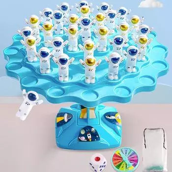 Spaceman Balance Tree Детская игрушка Монтессори Математика Взаимодействие родителей и детей Настольная игра Баланс Тренировка равновесия для детей Игрушка синий