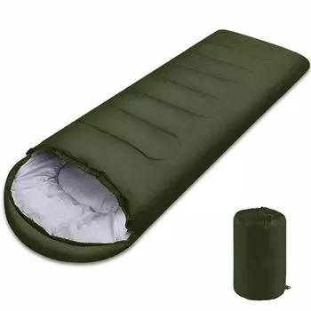 Спальный мешок для кемпинга, легкий, 4-сезонный, теплый, походный, зимний, хлопковый спальный мешок