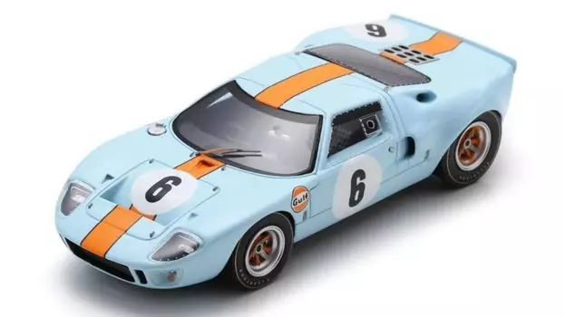 Spark Ford 2-е место Уоткинс-Глен 6 часов 1968 Хоббс 1/43 GT40#6 P. Хокинс/Д.
