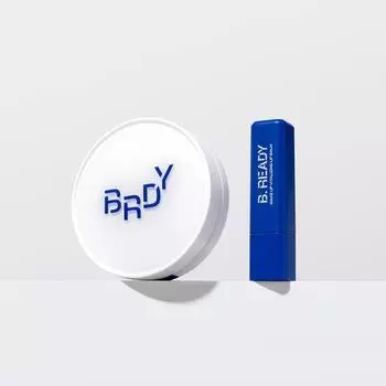 Специальный набор Be Ready Blue Cushion & Lip Balm (Выберите 1 из 2 типов) (Blue Cushion + яркий бальзам для губ Hwasa),Корейская косметика, КПОП Blue Cushion No. 2 & Hwasa Vibrant Lip