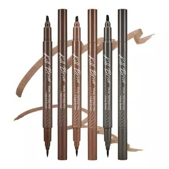 Специальный набор CLIO Kill Brow Dual Tattoo Pen 003 Gray Brown