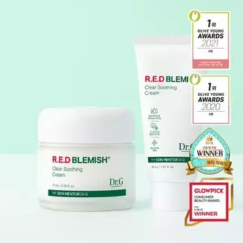 Специальный набор Dr.G Red Blemish Clear Soothing Cream (70мл+30мл)