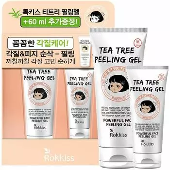 Специальный набор Rokkis Tea Tree Peeling Gel (120мл + 60мл)