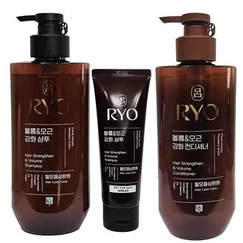 Специальный набор шампуня для объема и укрепления корней волос Ryeo Heukwoon + кондиционер 480 мл, 1 набор
