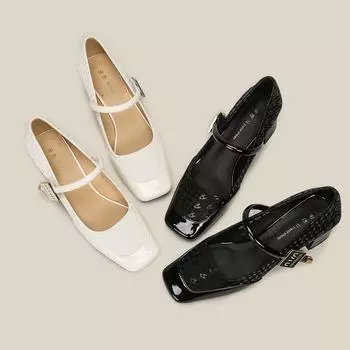 Special Satin High Heels for Women Spring 2024 New Line with Mary Jane Women s Shoes Worn Over 35 чёрный