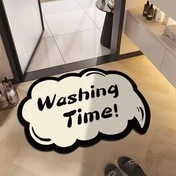 Special shaped Bathroom Floor Mats Bathroom Water Absorption Quick Drying Dirt Resistant Anti Slip Foot Mats Diatom Mud Soft Pads 40*60cm