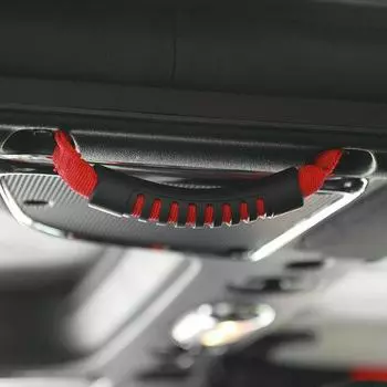 Specially Designed Rubber Grab Handle For For Jeep For Wrangler JK/TJ/YJ/CJ Red/Black Fits Driver/Passenger Side красный
