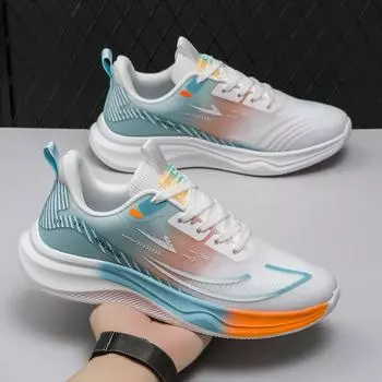 Specially for men and women of the same style, sports and leisure shoes, mesh breathable casual shoes, light soft soles, color matching trend shoes 36