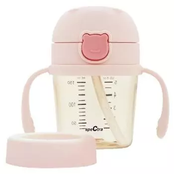Spectra Infant One-Touch Bebegom Соломенная чашка 150мл, пудрово-розовый, 1 шт.