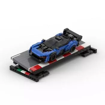 Speed 8 Car Bracket Display Stand Building Blocks Photo Frame for Car SpaceShip Educational Toy for Children Adults Gift