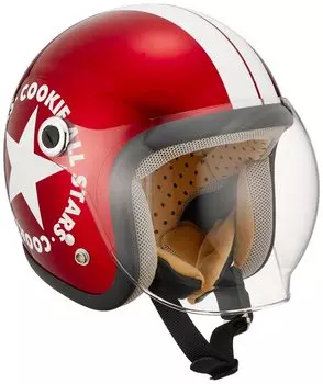 Speed Pit TNK Industries Детский шлем Candy KIDS Размер 51242 CA-6 Красный/Белый (54-56cm)