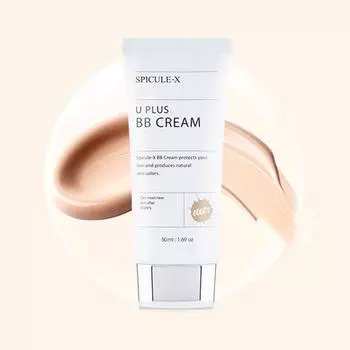 SPICULE-X U Plus BB Cream 50мл, Яркий тон кожи, Корейская косметика, Kbeauty, пробник