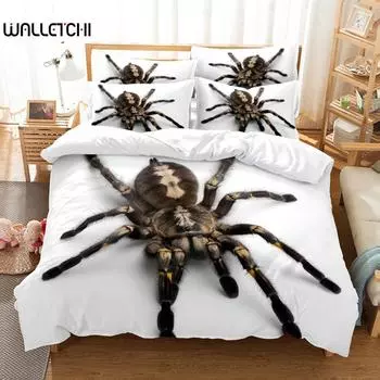 Spider And Animals Duvet Cover Set, Fashion Bedding Set, Soft Comfortable Breathable Duvet Cover, For Bedroom Guest Room Decor EU single(135x200cm)