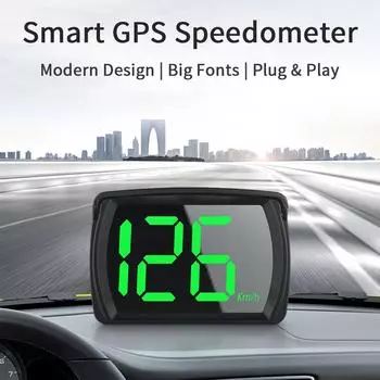 Спидометр GPS 2,8-дюймовый автомобильные аксессуары Проекционный дисплей для автомобиля Грузовик Автобус Plug and Play Большой цифровой шрифт